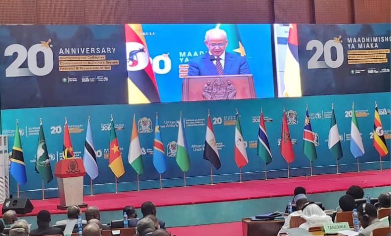 Photo of الذكري العشرين لتأسيس مجلس السلم والأمن في تانزانيا: الوزير الأمين العام لرئاسة الجمهورية يلقي كلمة باسم فخامة رئيس الجمهورية
