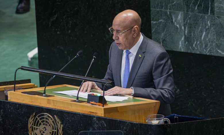Photo of خطاب فخامة رئيس الجمهورية الإسلامية الموريتانية  السيد محمـد ولد الشيخ الغزواني  أمام الدورة 79 للجمعية العامة للأمم المتحدة نيويـــورك