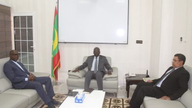 Photo of Le ministre chargé du budget reçoit le représentant résident du PNUD