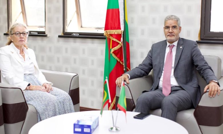 Photo of Le MEF s’entretient avec la Coordinatrice résidente des Nations Unies en Mauritanie