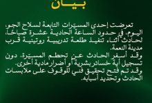 Photo of حادث سقوط طائرة مسيّرة قرب مدينة النعمة والتحقيقات جارية